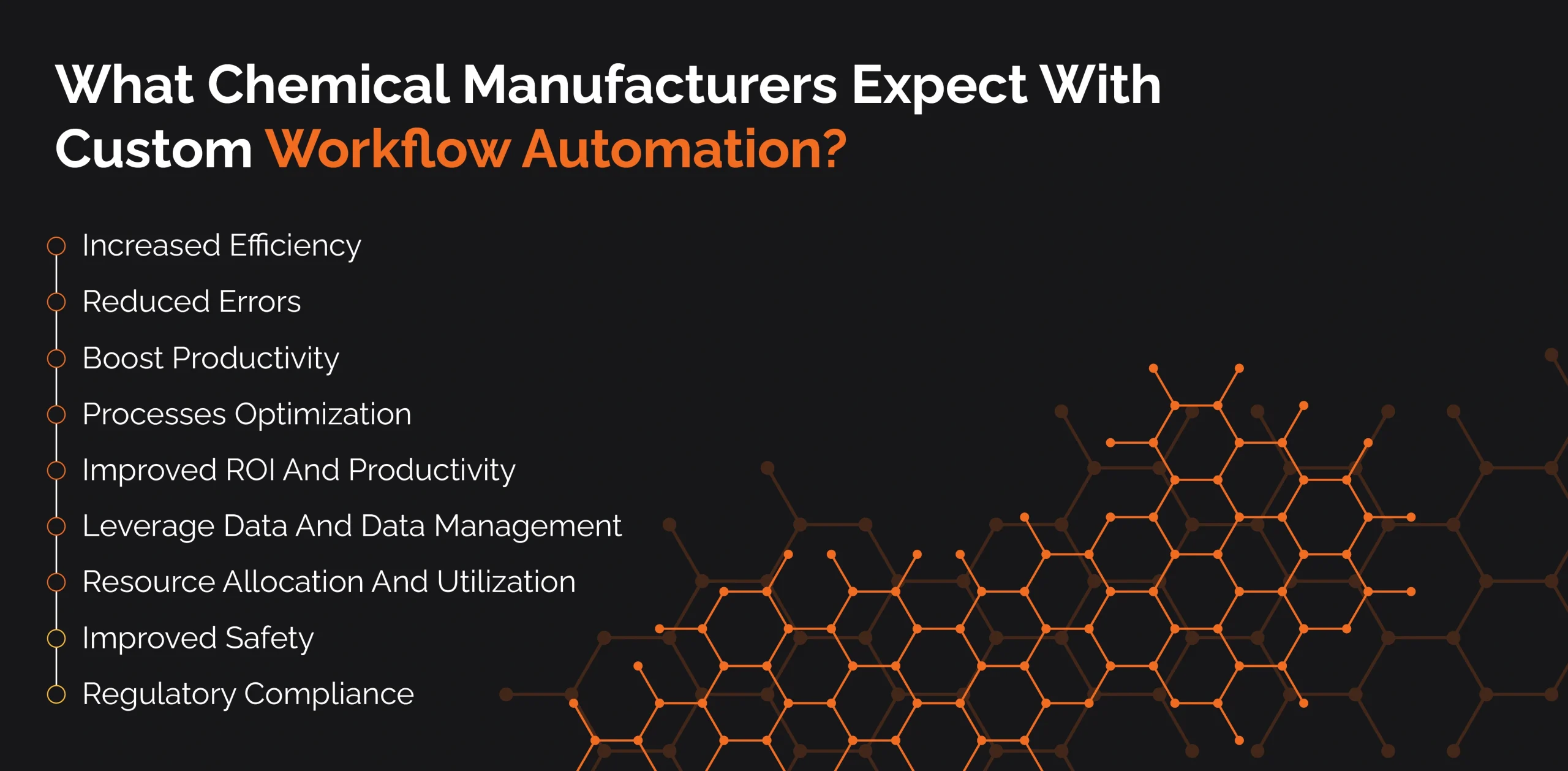 What chemical manufacturers expect from custom workflow automation solutions