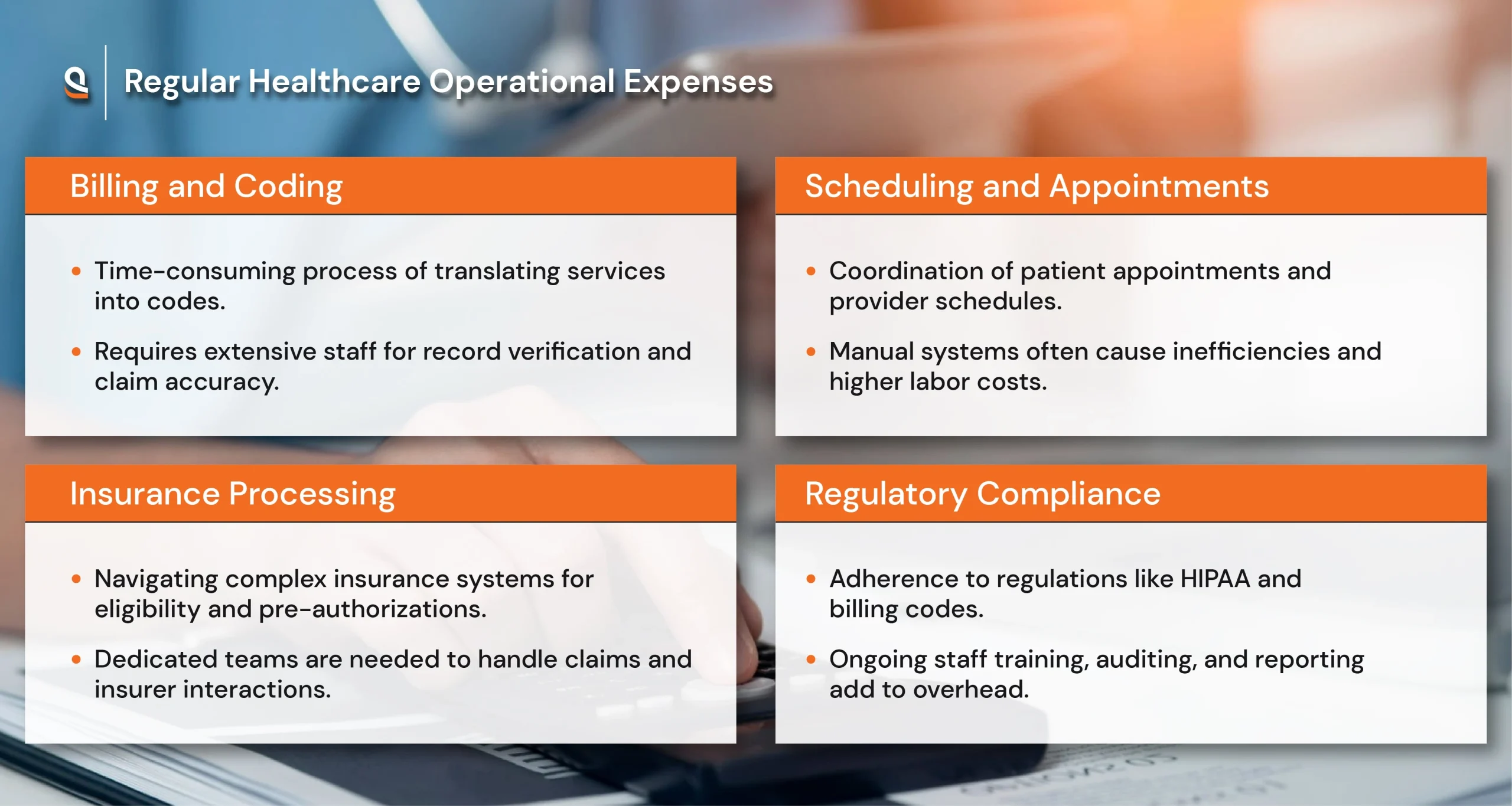 Regular healthcare operational expenses and how automation helps reduce them