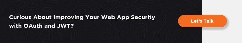 Secure web app authentication using OAuth and JWT