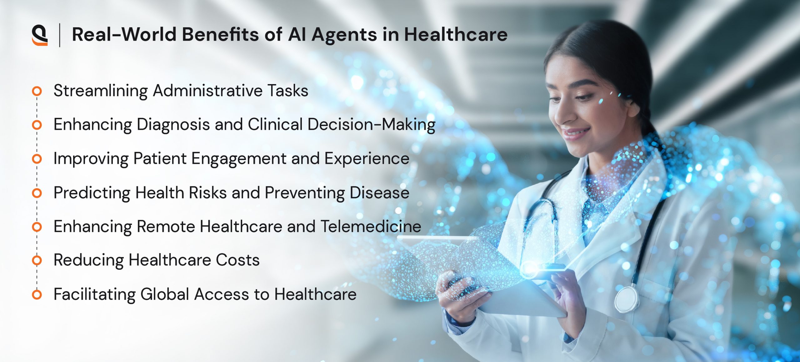 Key benefits of AI Agents in healthcare 