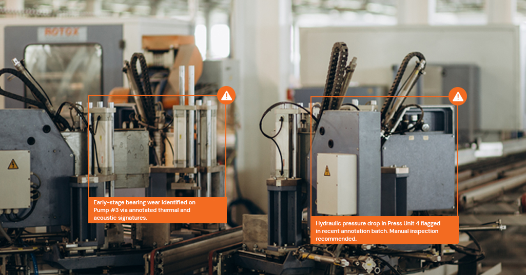 Data Annotation to spot defects and quality control in manufacturing